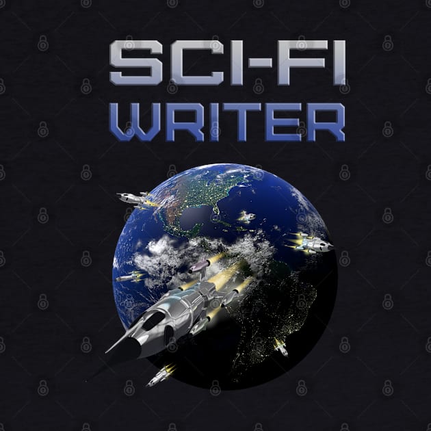 Sci-Fi Writer Author by macdonaldcreativestudios